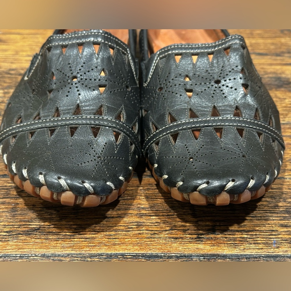 Spring Step Fusaro Black Leather Loafers Women’s Size US 10.5 EU 42 - Picture 2 of 12